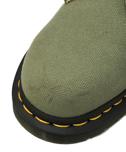 Dr.Martens（ドクターマーチン）Dr.Martens (ドクターマーチン) 1461 NATURAL CANVAS グリーン サイズ:UK3(22cm)の古着・服飾アイテム