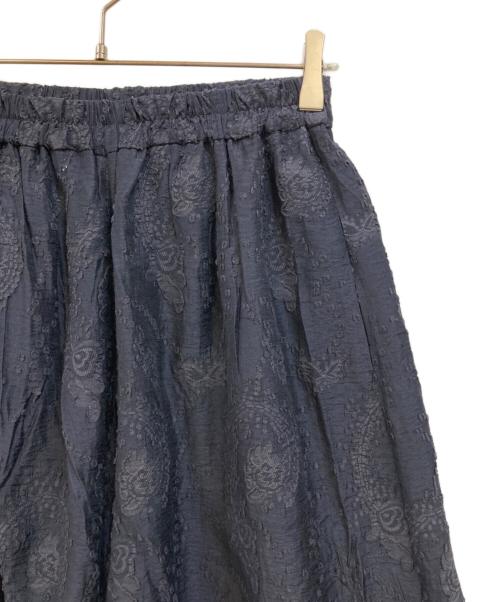 BEARDSLEY（ビアズリー）BEARDSLEY (ビアズリー) ペイズリージャガードキュロット ネイビー サイズ:Fの古着・服飾アイテム