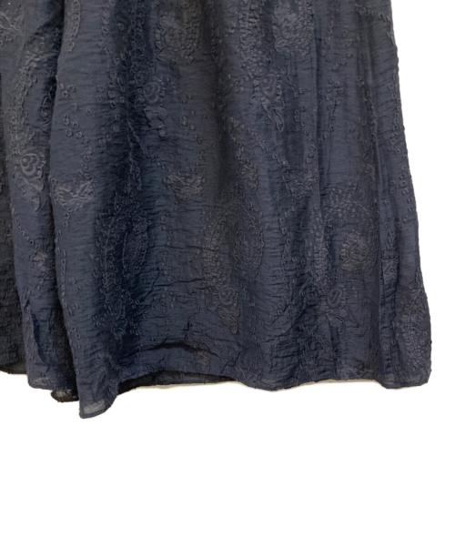 BEARDSLEY（ビアズリー）BEARDSLEY (ビアズリー) ペイズリージャガードキュロット ネイビー サイズ:Fの古着・服飾アイテム