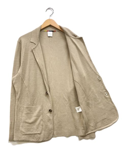 PAUL SMITH（ポールスミス）PAUL SMITH (ポールスミス) リンキング ニットジャケット ベージュ サイズ:Mの古着・服飾アイテム