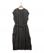 23区ニジュウサンク）の古着「フィブリルツイル ギャザー ワンピース」｜グレー