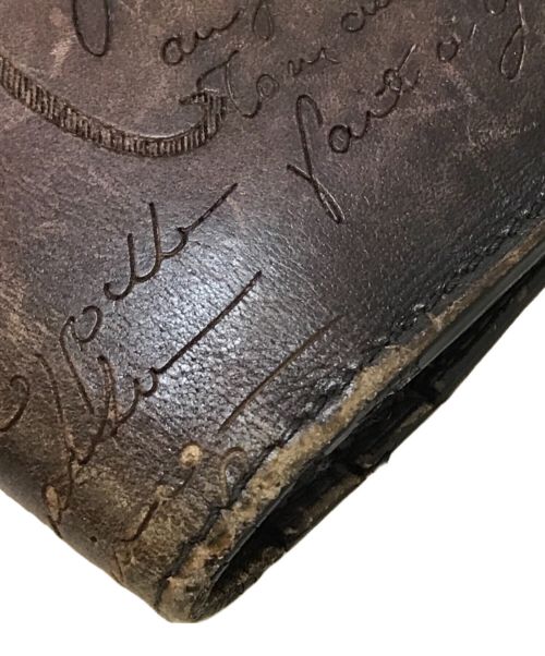 Berluti（ベルルッティ）Berluti (ベルルッティ) カリグラフィ 二つ折り長財布 ブラウンの古着・服飾アイテム
