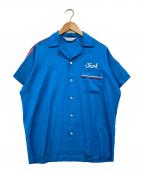 Hiltonヒルトン）の古着「70sボーリングシャツ」｜ブルー