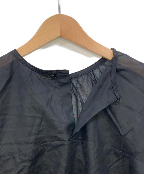 DRAWER（ドゥロワー）DRAWER (ドゥロワー) ギャザーブラウス ブラック サイズ:下記参照の古着・服飾アイテム