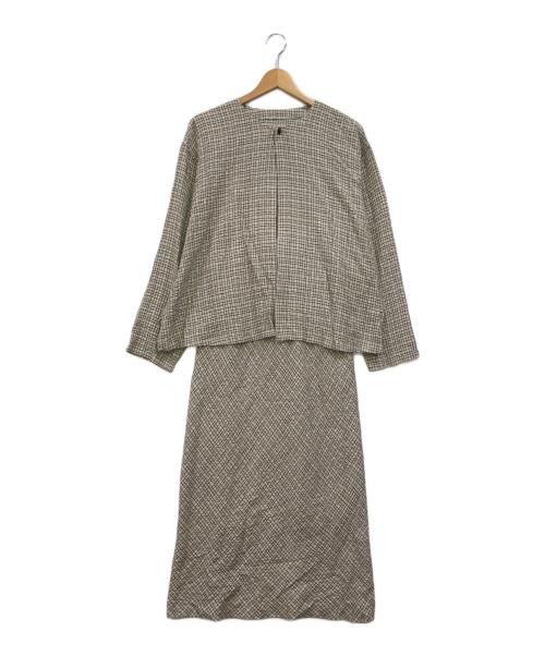 JURGEN LEHL（ヨーガンレール）JURGEN LEHL (ヨーガンレール) シルクセットアップ ベージュ サイズ:下記参照の古着・服飾アイテム