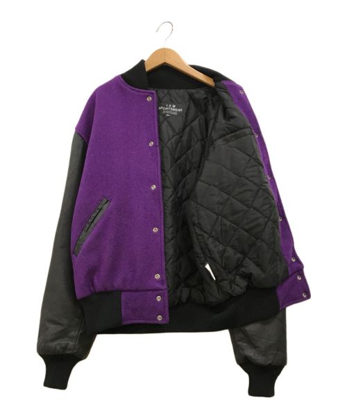 T&M SPORTS WEAR（ティーアンドエム スポーツ ウェア）T&M SPORTS WEAR (ティーアンドエム スポーツ ウェア) スタジャン パープル×ブラック サイズ:下記参照の古着・服飾アイテム