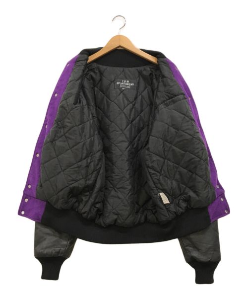 T&M SPORTS WEAR（ティーアンドエム スポーツ ウェア）T&M SPORTS WEAR (ティーアンドエム スポーツ ウェア) スタジャン パープル×ブラック サイズ:下記参照の古着・服飾アイテム