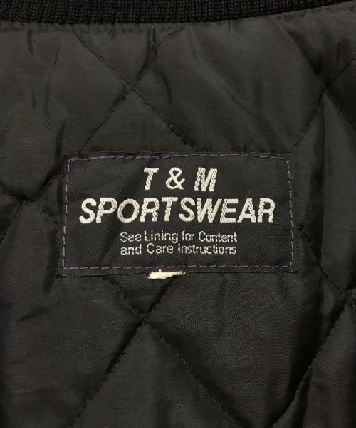 T&M SPORTS WEAR（ティーアンドエム スポーツ ウェア）T&M SPORTS WEAR (ティーアンドエム スポーツ ウェア) スタジャン パープル×ブラック サイズ:下記参照の古着・服飾アイテム