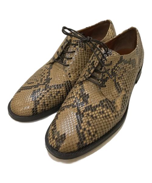 MICHEL VIVIEN（ミッシェルヴィヴィアン）MICHEL VIVIEN (ミッシェルヴィヴィアン) パイソンレザーシューズ ブラウン サイズ:37の古着・服飾アイテム