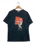 Hysteric Glamourヒステリックグラマー）の古着「FLAMES WOMAN Tシャツ」｜ブラック