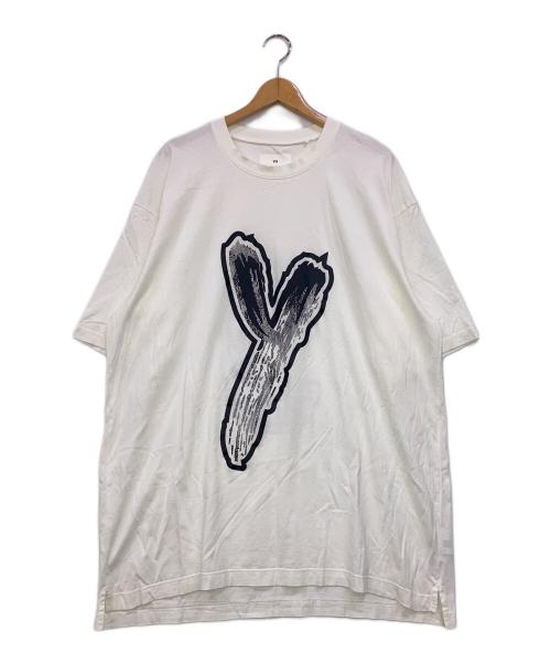 Y-3（ワイスリー）Y-3 (ワイスリー) LOGO GFX TEE ホワイト サイズ:Lの古着・服飾アイテム