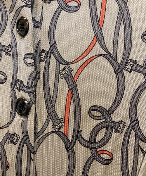 BURBERRY LONDON（バーバリーロンドン）BURBERRY LONDON (バーバリーロンドン) シルクシャツワンピース ベージュ サイズ:40の古着・服飾アイテム