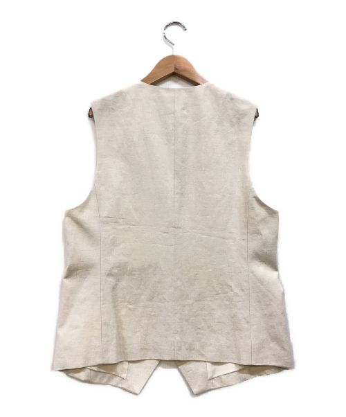 journal standard L'essage（ジャーナルスタンダード レサージュ）journal standard L'essage (ジャーナルスタンダード レサージュ) L/Cヘリンボンベスト ベージュ サイズ:下記参照の古着・服飾アイテム