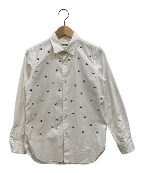 JUNYA WATANABE COMME des GARCONS（ジュンヤワタナベ コムデギャルソン）JUNYA WATANABE COMME des GARCONS ((ジュンヤワタナベ コムデギャルソン) スタッズシャツ ホワイト サイズ:XSの古着・服飾アイテム