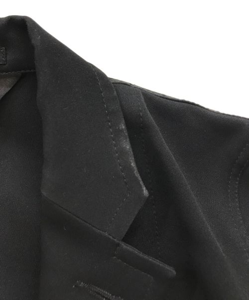 BLACK COMME des GARCONS（ブラックコムデギャルソン）BLACK COMME des GARCONS (ブラック コムデギャルソン) ランダムボタンテーラードジャケット ブラック サイズ:XSの古着・服飾アイテム