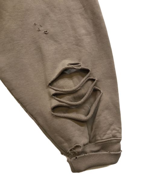 BALENCIAGA（バレンシアガ）BALENCIAGA (バレンシアガ) Caps Destroyed Hoodie ブラウン サイズ:XXSの古着・服飾アイテム