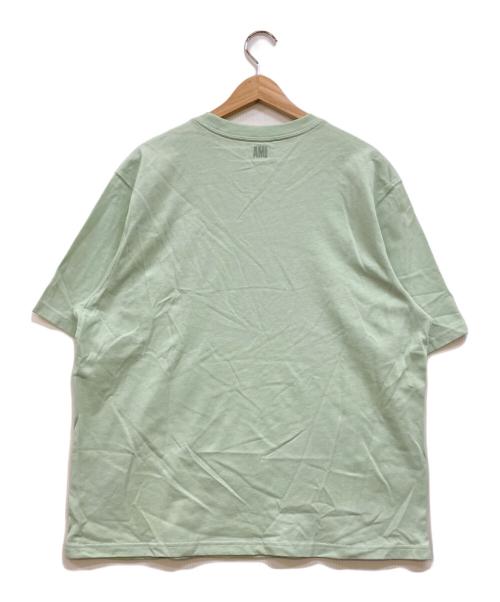 AMI Alexandre Mattiussi（アミアレクサンドルマテュッシ）AMI Alexandre Mattiussi (アミアレクサンドルマテュッシ) ハートロゴ刺繍Tシャツ グリーン サイズ:Mの古着・服飾アイテム