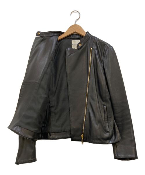 KUMIKYOKU（クミキョク）KUMIKYOKU (クミキョク) ライダースジャケット ブラック サイズ:2の古着・服飾アイテム