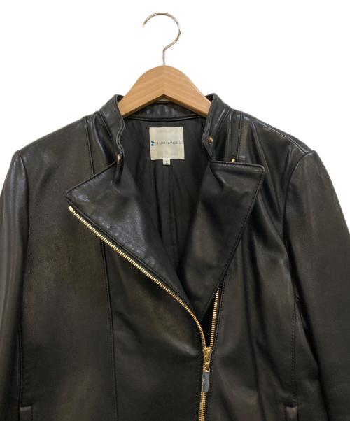 KUMIKYOKU（クミキョク）KUMIKYOKU (クミキョク) ライダースジャケット ブラック サイズ:2の古着・服飾アイテム