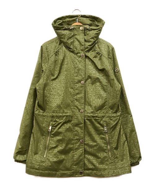 MICHAEL KORS（マイケル・コース）MICHAEL KORS (マイケルコース) モノグラムナイロンジャケット グリーン サイズ:Mの古着・服飾アイテム