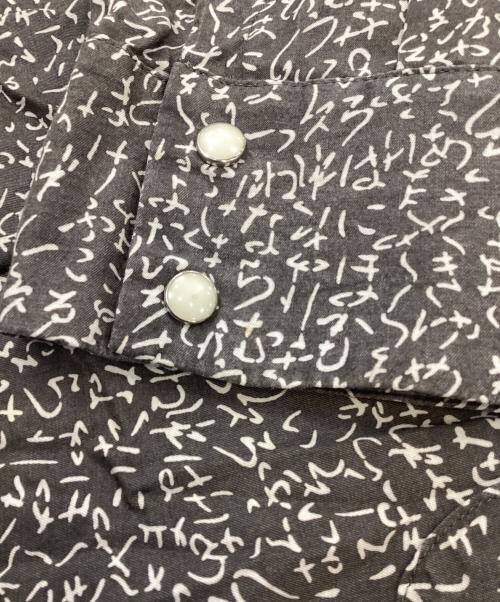Needles（ニードルズ）Needles (ニードルズ) Edo Komon Print オープンカラーシャツ グレー サイズ:Lの古着・服飾アイテム