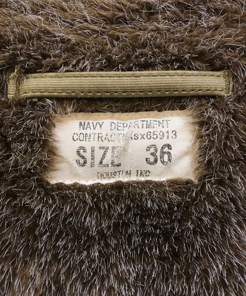 HOUSTON（ヒューストン）HOUSTON (ヒューストン) N-1デッキジャケット ベージュ サイズ:36の古着・服飾アイテム