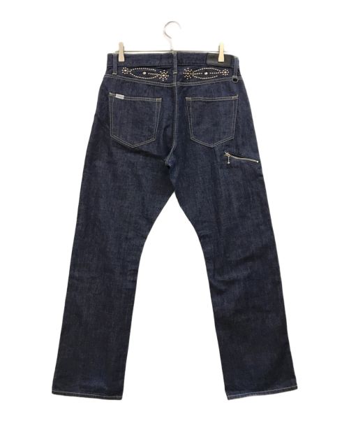 GOODENOUGH（グッドイナフ）GOOD ENOUGH (グッドイナフ) RIGID SWARO CLOPED JEAN インディゴ サイズ:4の古着・服飾アイテム