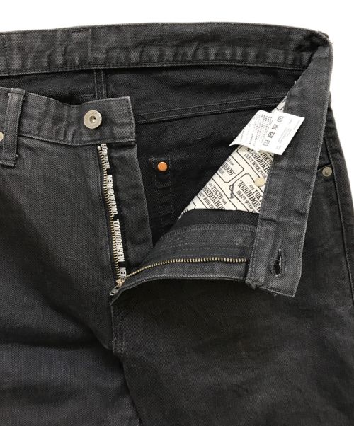NEIGHBORHOOD（ネイバーフッド）NEIGHBORHOOD (ネイバーフッド) ブラックデニムパンツ グレー サイズ:Mの古着・服飾アイテム