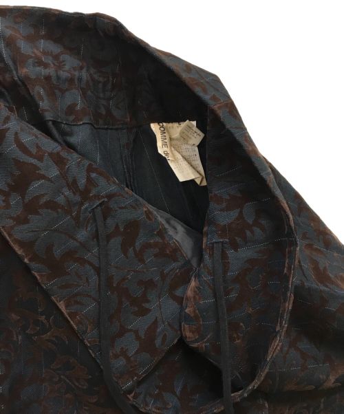 COMME des GARCONS（コムデギャルソン）COMME des GARCONS (コムデギャルソン) Flowering Clothes  フロッキープリントワイドパンツ グリーン×ブラウン サイズ:Sの古着・服飾アイテム