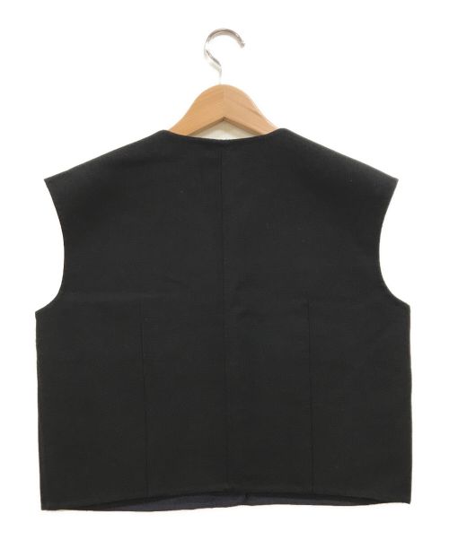 Conte（コンテ）Conte (コンテ) リバー ベスト ブラック×ネイビー サイズ:下記参照の古着・服飾アイテム