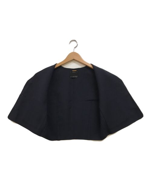 Conte（コンテ）Conte (コンテ) リバー ベスト ブラック×ネイビー サイズ:下記参照の古着・服飾アイテム