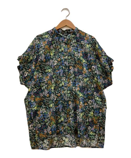 journal standard L'essage（ジャーナルスタンダード レサージュ）journal standard L'essage (ジャーナルスタンダード レサージュ) タックスリーブシャツ グリーン サイズ:下記参照の古着・服飾アイテム