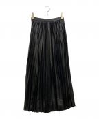 MARELLAマレーラ）の古着「プリーツスカート」｜ブラック
