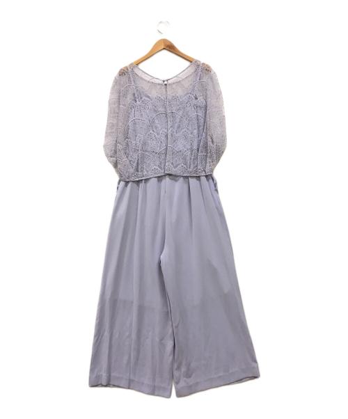 Diagram（ダイアグラム）Diagram (ダイアグラム) レーストップサロペット パープル サイズ:36の古着・服飾アイテム