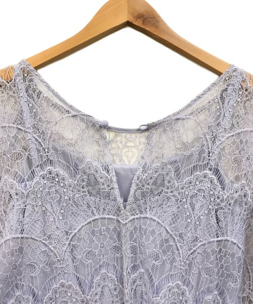 Diagram（ダイアグラム）Diagram (ダイアグラム) レーストップサロペット パープル サイズ:36の古着・服飾アイテム