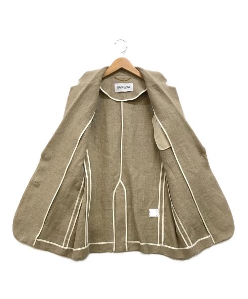 BABYLONE（バビロン）BABYLONE (バビロン) ヘビーリネンジャケット ベージュ サイズ:Fの古着・服飾アイテム