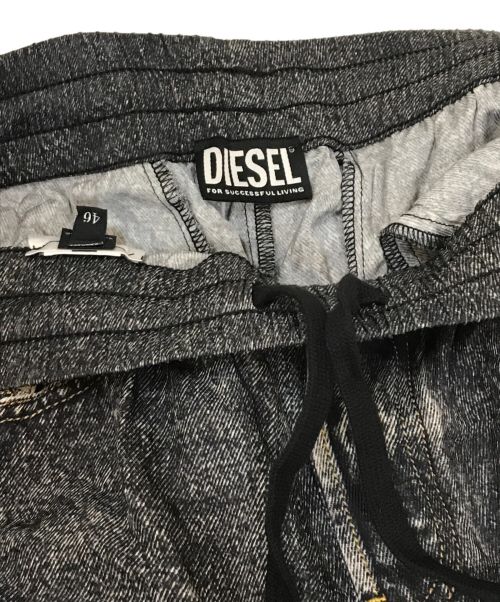 DIESEL（ディーゼル）DIESEL (ディーゼル) DENIM-EFFECT P-FERGY-A PANTS ブラック サイズ:46の古着・服飾アイテム