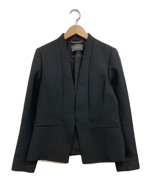 Pinky & Dianne（ピンキーアンドダイアン）Pinky & Dianne (ピンキーアンドダイアン) シルクウールジャケット ブラック サイズ:36の古着・服飾アイテム