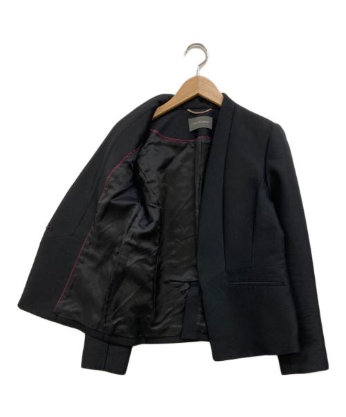 Pinky & Dianne（ピンキーアンドダイアン）Pinky & Dianne (ピンキーアンドダイアン) シルクウールジャケット ブラック サイズ:36の古着・服飾アイテム