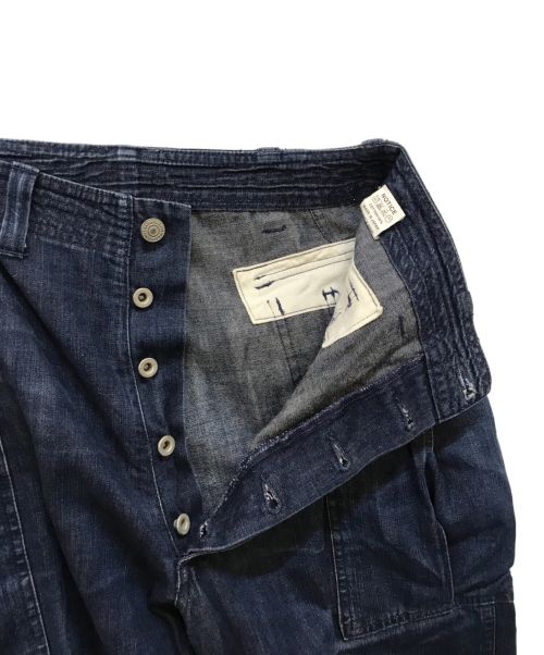 SASSAFRAS（ササフラス）SASSAFRAS (ササフラス) デニムワークパンツ インディゴ サイズ:Sの古着・服飾アイテム
