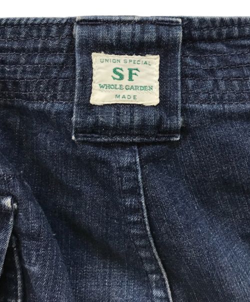 SASSAFRAS（ササフラス）SASSAFRAS (ササフラス) デニムワークパンツ インディゴ サイズ:Sの古着・服飾アイテム