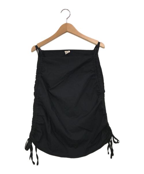 BASERANGE（ベースレンジ）BASERANGE (ベースレンジ) PICTORIAL STRAP TOP：キャミソール ブラック サイズ:XSの古着・服飾アイテム