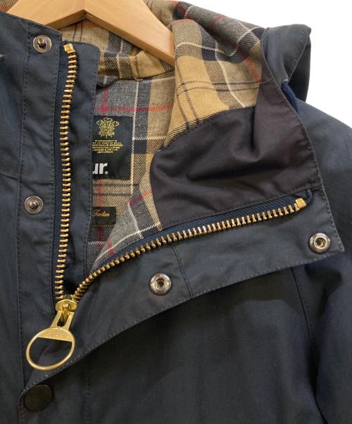 Barbour（バブアー）Barbour (バブアー) 裏地チェックフーデットSLビデイルジャケット ネイビー サイズ:34の古着・服飾アイテム