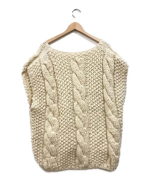 MAYDI（マイディ）MAYDI (マイディ) MAYDI CHUNKY VEST ニットベスト ベージュ サイズ:Uの古着・服飾アイテム