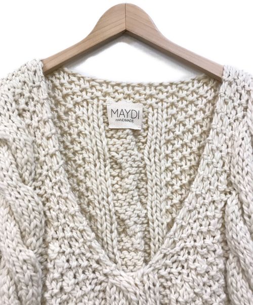 MAYDI（マイディ）MAYDI (マイディ) MAYDI CHUNKY VEST ニットベスト ベージュ サイズ:Uの古着・服飾アイテム