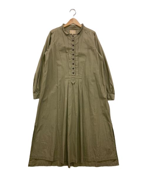 NIGEL CABOURN WOMAN（ナイジェルケーボン ウーマン）NIGEL CABOURN WOMAN (ナイジェルケーボン ウーマン) シャツワンピース グリーン サイズ:8の古着・服飾アイテム