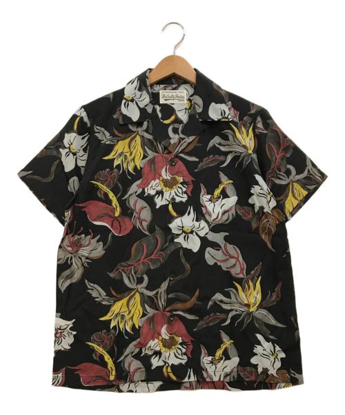 WACKO MARIA（ワコマリア）WACKO MARIA (ワコマリア) FLORAL HAWAIIAN SHIRT ブラック サイズ:Mの古着・服飾アイテム