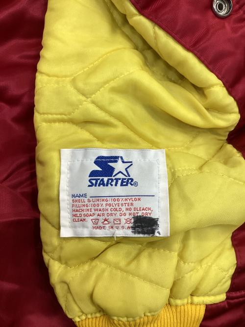 NFL（エヌエフエル）NFL (エヌエフエル) STARTER (スターター) スタジャン レッド サイズ:Lの古着・服飾アイテム