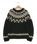 ARTESANIAアルテサニア）の古着「ノルディックセーター」｜ブラック