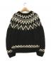 ARTESANIA (アルテサニア) ノルディックセーター ブラック サイズ:S：4000円